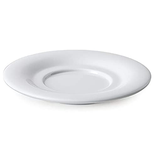 GET 5 1/2-Inch White Diamond Melamine Saucer Set of 12 - Durable & Dishwasher Safe