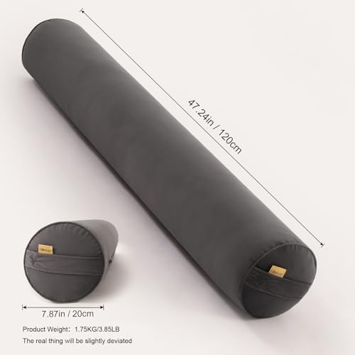Long Body Pillow for Adults - Cylindrical Full Support Pillow