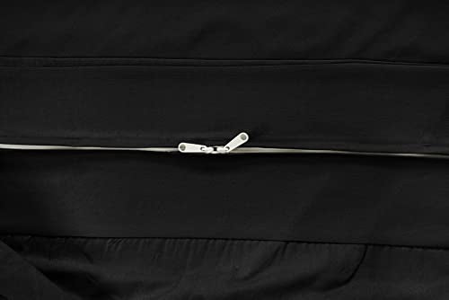 Full Size Futon Cover - 100% Cotton Slipcover, Black
