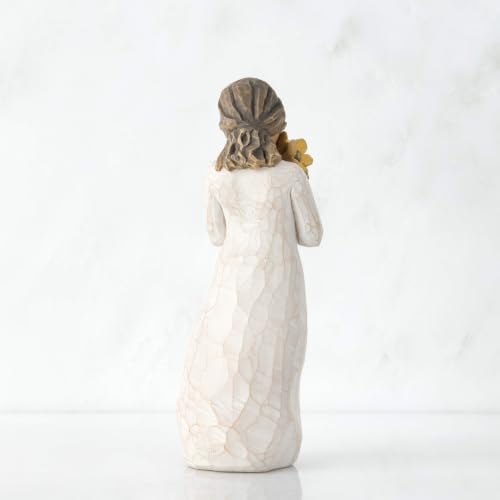 Warm Embrace Hand-Painted Resin Figurine, 5-Inch Sunflower Statue