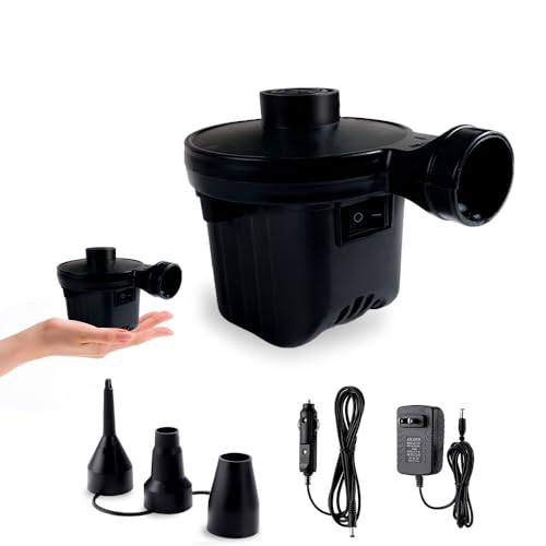 Portable Electric Air Pump for Inflatables - Quick-Fill AC/DC Mattress Pump