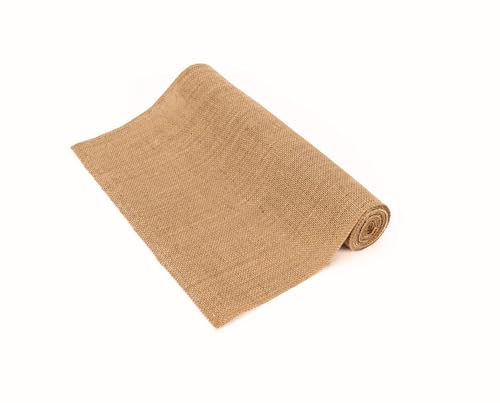 4 Pack Burlap Table Runner 12x108 Inches - Vintage Jute for Weddings & Holidays
