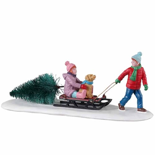 Lemax 33628 Vail Village Accessory Bringing Home Our Tree