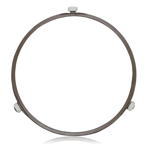 7-Inch Microwave Turntable Ring Replacement with 3 Smooth Rollers