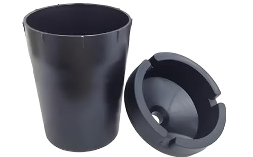 Portable Ashtray Set with Lid – Jumbo and Regular Size, Windproof Design