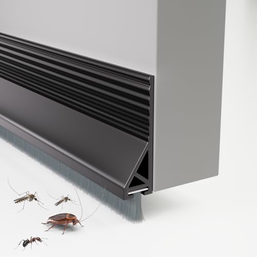 Under Door Draft Stopper with Brush - 39" Self-Adhesive Door Sweep