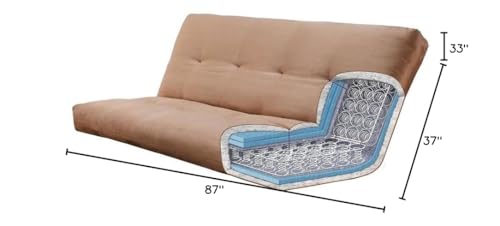 Queen Size Solid Hardwood Futon Frame and Mattress Set
