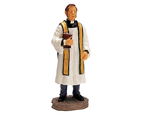 Reverend Smythe Polyresin Clergy Figurine for Christmas Village, 2.75"
