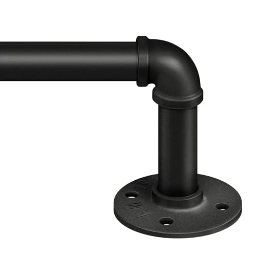 1-Inch Industrial Wrap Around Curtain Rod, Heavy Duty Adjustable 48"-86"
