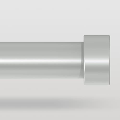 Heavy Duty Adjustable Curtain Rod, 1-Inch Diameter, 36 to 88 Inches, Antique Silver