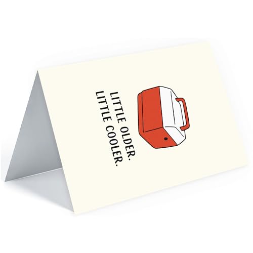 Funny Birthday Card for Men, Silk Finish Greeting Card with Envelope