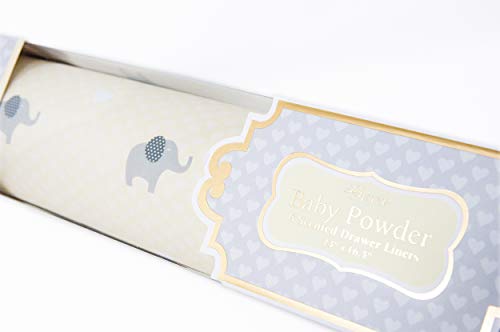 Baby Powder Scented Drawer Liners for Nursery - 6 Pack, 23 x 16.5 Inch