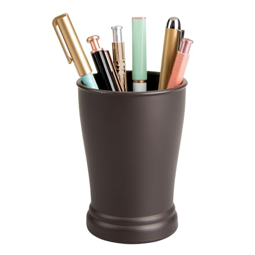 iDesign Plastic Bathroom Tumbler for Countertop or Vanity Storage - Set of 2 - Bronze