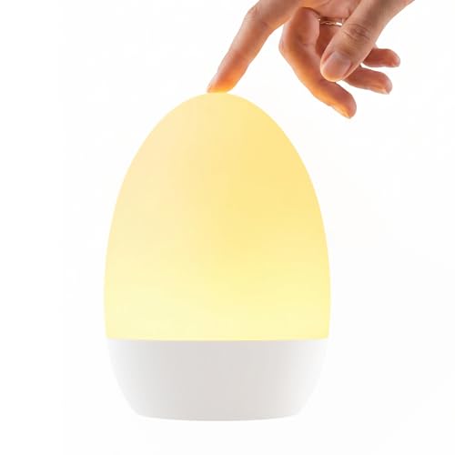 Rechargeable Baby Night Light - Dimmable Touch Control Nursery Egg Light