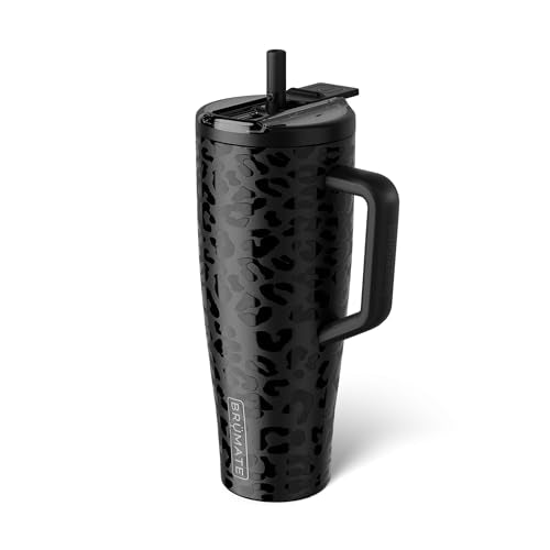 40oz Insulated Stainless Steel Tumbler with Leakproof Covered Straw