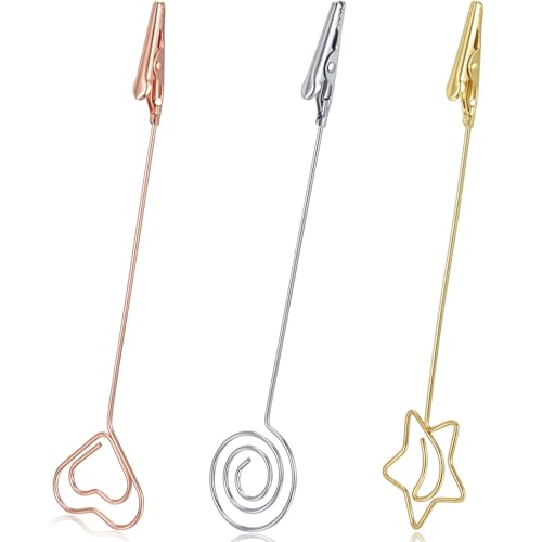3-Piece Multi-Functional Alligator Clip Set for Jewelry, Cards, and Candles