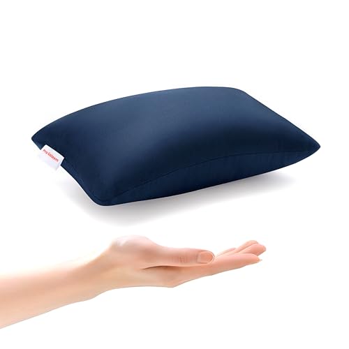 Small Travel Pillow, 11x7 Inch Mini Nap Pillow for Car, Airplane and Camping