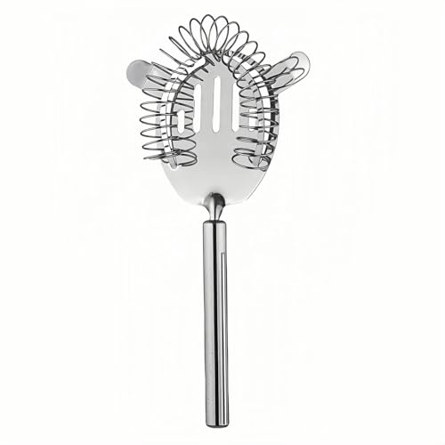 Professional Cocktail Strainer with Detachable Spring - Stainless Steel Bar Tool for Shakers & Glasses