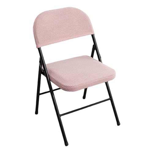 Dust-Proof Folding Chair Covers Set - Seat & Backrest Cushion, Pink