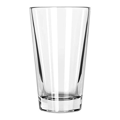 16oz Heat-Treated Mixing Glass - Durable Pint Beer Glass, Set of 4