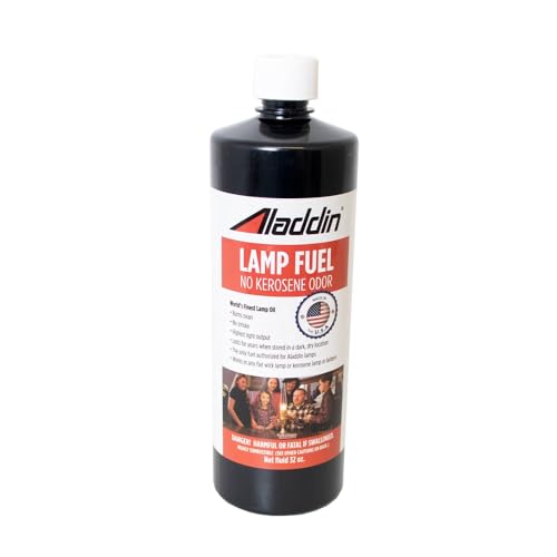 Clear Lamp Oil Fuel - Odorless Kerosene Alternative for Lanterns, 32 Ounce