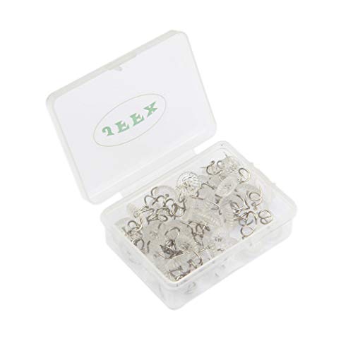 100 Pcs Bed Skirt Pins - Clear Head Twist Upholstery Tacks