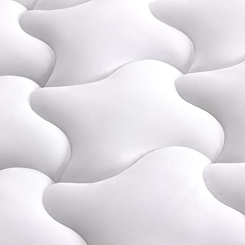 SLEEP ZONE Cooling Twin Mattress Pad - Soft Down Alternative Topper
