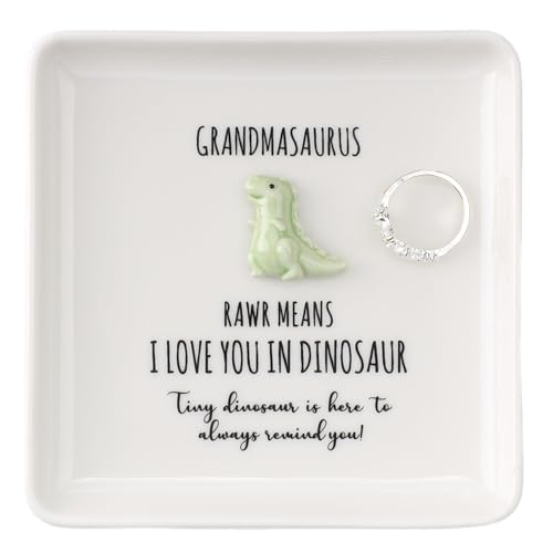 Granma Dinosaur Ring Dish Tray - Unique Grandma Mother’s Day Christmas Gift