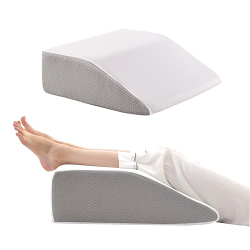 Leg Elevation Wedge Pillow for Swelling & Pain Relief, 8in