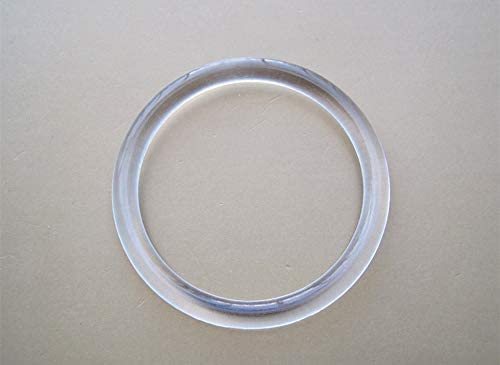 45mm Clear Plastic O-Rings 6-Pack for DIY Crafts, Crochet and Curtains