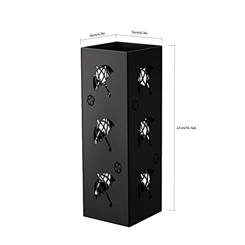 Modern Metal Umbrella Stand for Entryway - Compact Rust-Resistant Holder