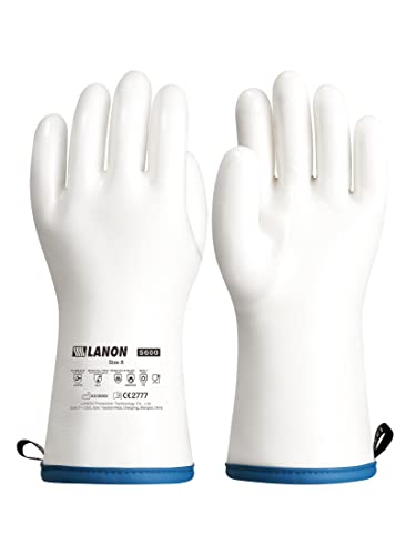 Liquid Silicone Oven Mitts, Heat Resistant Waterproof Cooking Gloves, Large