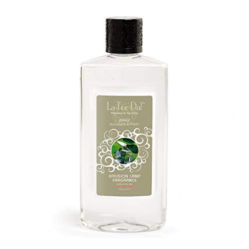 La-Tee-Da Zing Fragrance Lamp Oil 16 Oz Eucalyptus & Citrus Scent