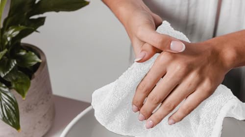 Avalon Towels White Pack of 60 12x12 Inch Cotton Washcloths - Soft & Absorbent