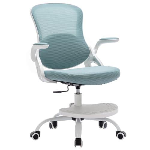 Ergonomic Kids Desk Chair with Adjustable Height, Footrest, and Swivel Mesh