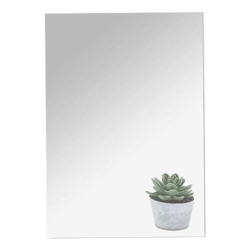 12" x 16" Acrylic Mirror Sheet - Shatterproof Self-Adhesive Wall Mirror