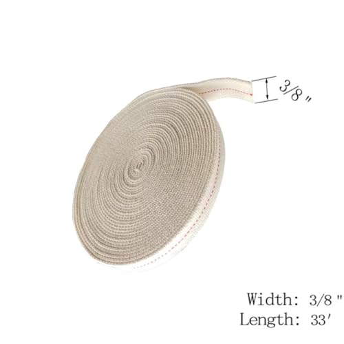 3/8 Inch Flat Cotton Oil Lamp Wick Roll - 33ft Kerosene Lantern Wick