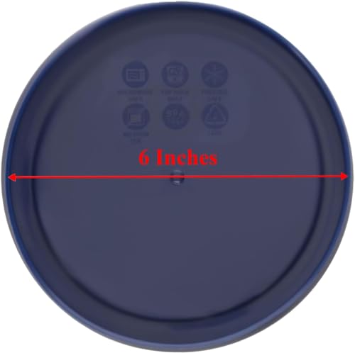 4-Cup Round Food Storage Replacement Lids (4-Pack) - Fits 7201 Glass Bowls