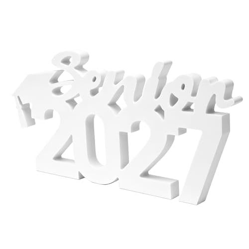 Senior 2027 Graduation Table Sign, Wooden Photo Prop Centerpiece