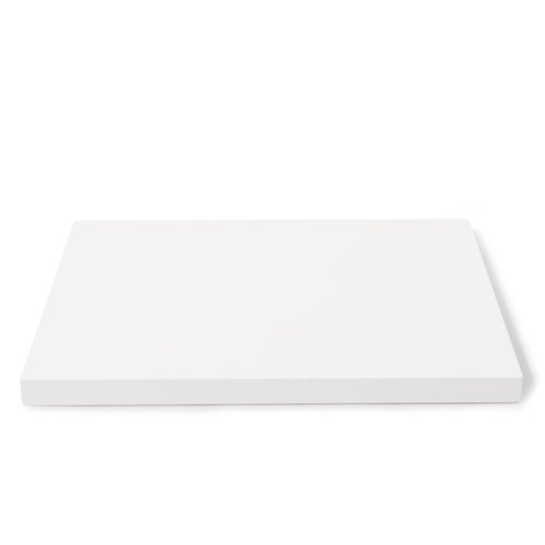 Oirlv Solid Wood Minimalism Style Jewelry Display Stand Showcase Jewelry Organizer Square Holder White Display Stand Riser (SM05206)