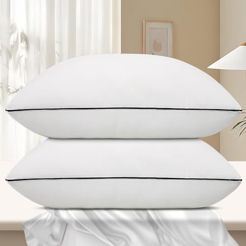 Hotel Collection Bed Pillows Set of 2 - Soft Down Alternative Standard Pillows