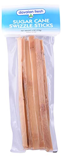Premium Natural Sugar Cane Swizzle Sticks for Cocktails & Drinks - 1 Piece