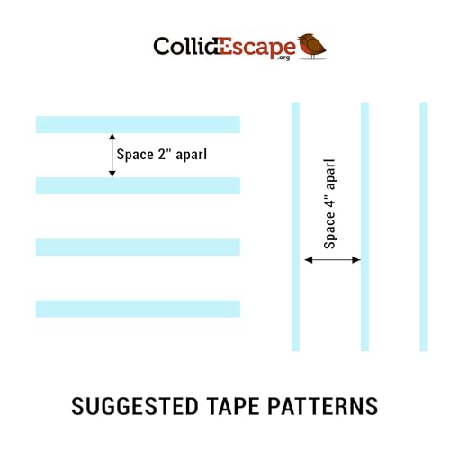 Clear Bird Tape for Windows - Prevent Bird Strikes (3/4" x 20')