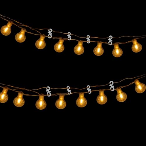 GXXMEI 105 Pack Plastic Christmas Light Clips - S Clips for Outdoor String Lights & Rope Lights