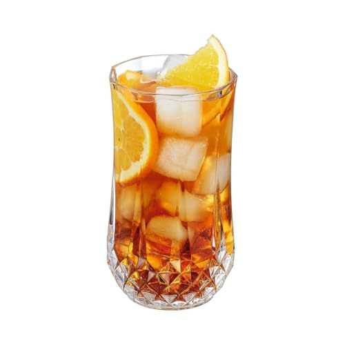 Longchamp Crystal Lowball Glasses 36cl - Set of 6 Durable Krysta Glassware