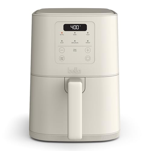 Slim 4-Quart Air Fryer with Non-Toxic Ceramic Nonstick Coating, Oatmilk