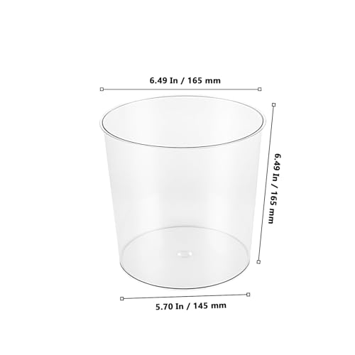 16 Pack Clear Plastic Ice Buckets - Large 6L Beverage Chillers for Party, Wedding & Bar