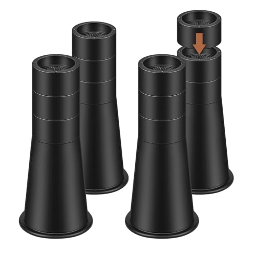 12 Inch Heavy Duty Bed Risers - Adjustable Furniture Lifts, Set of 4