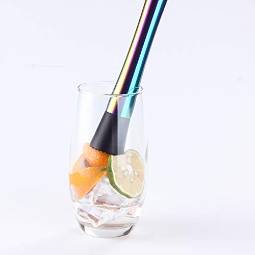YFS Gold Stainless Steel Cocktail Muddler - Durable Bar Tool for Mojitos & Cocktails