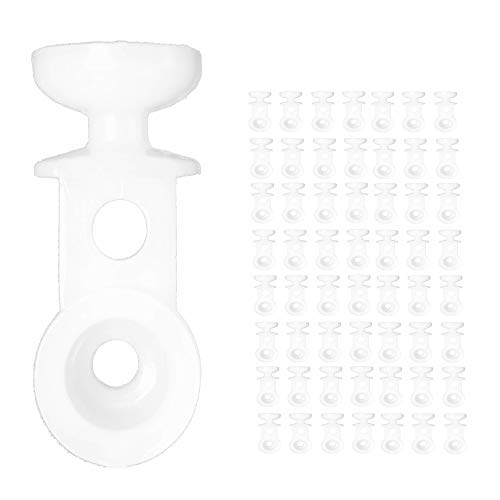 Snap-Type Ball Head Curtain Carriers for Ripple Fold Drapery (56 Pack)